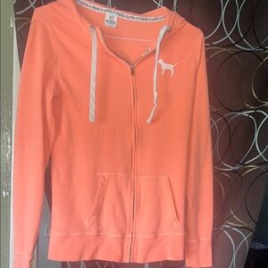 PINK Victoria's Secret Pink Zippered Long Sleeve Hoodie